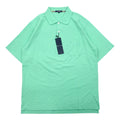 日本然リトテ-古着オンライン-BURBERRY LONDON 鹿の子 ポロシャツ L グリーン コットン ポケット 日本製 未使用品-BURBERRY LONDON Pique Polo Shirt L Green Cotton Pocket Japan Made Unused