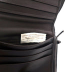 BOTTEGA VENETA Intrecciato Bifold Wallet Round Zipper Brown Leather 121059 V0013 2040 Made in Italy