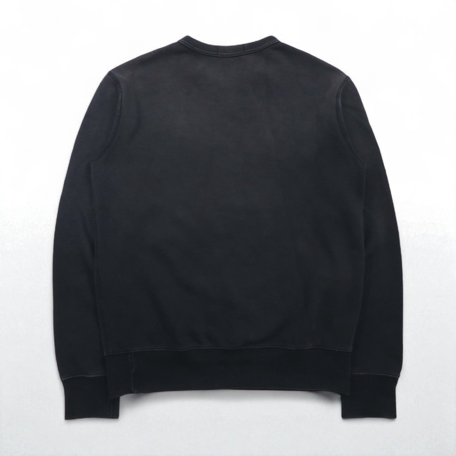 Polo Ralph Lauren ヴィンテージ加工 前V スウェット トレーナー S ブラック 105TH NAVAL STA