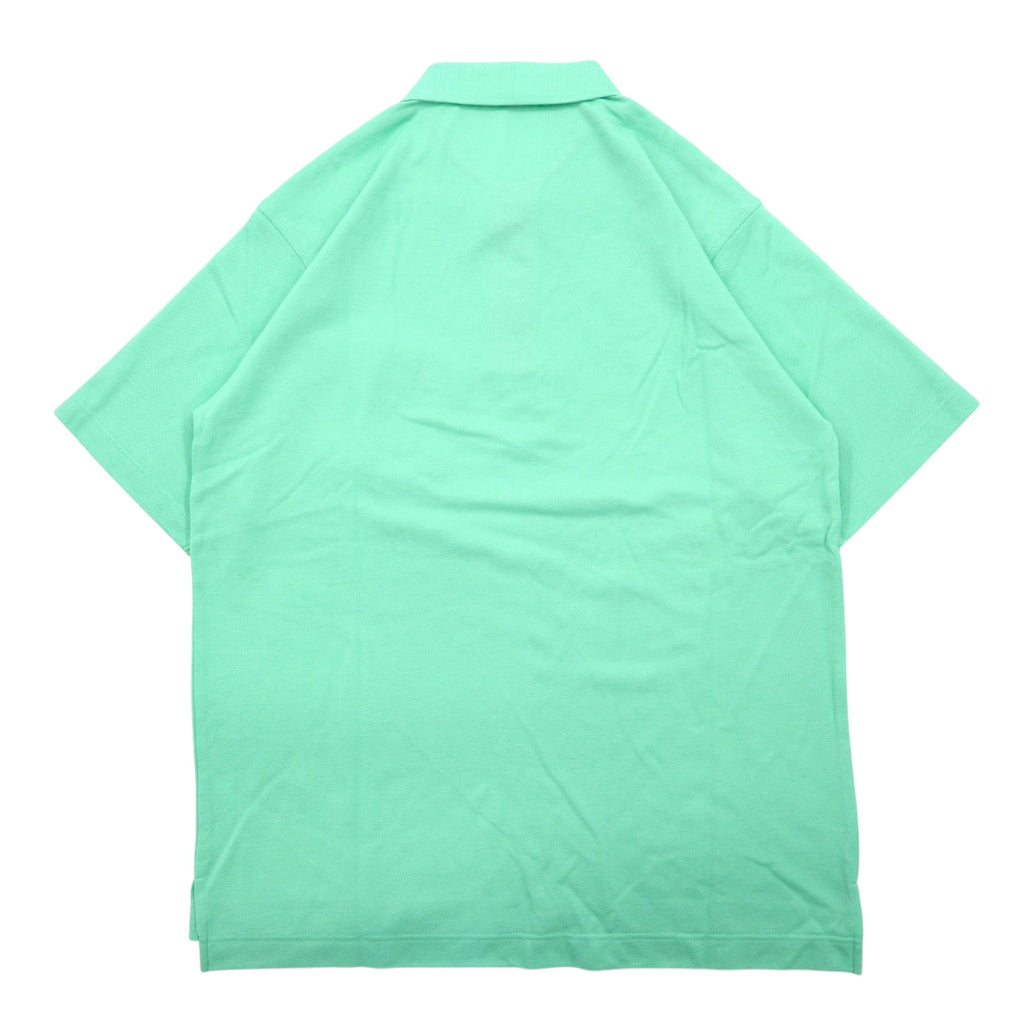 BURBERRY LONDON Pique Polo Shirt L Green Cotton Pocket Made in Japan Unused