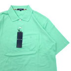 BURBERRY LONDON Pique Polo Shirt L Green Cotton Pocket Made in Japan Unused