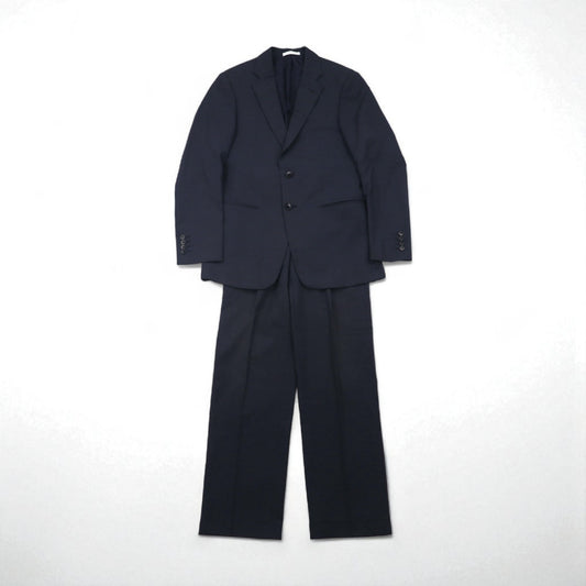 ARMANI COLLEZIONI イタリア製 セットアップ スーツ S ネイビー ウール GIORGIO