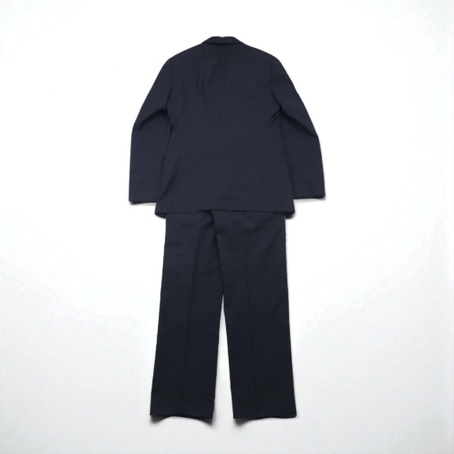 ARMANI COLLEZIONI Italian-made suit, size S, navy wool, GIORGIO