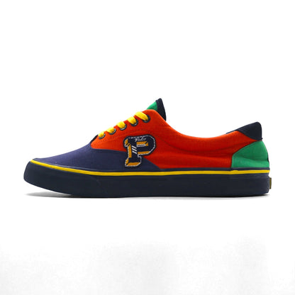 POLO RALPH LAUREN ソートン THORTON Ⅲ-NE キャンバス スニーカー 27cm マルチカラー ロゴワッペン 01087