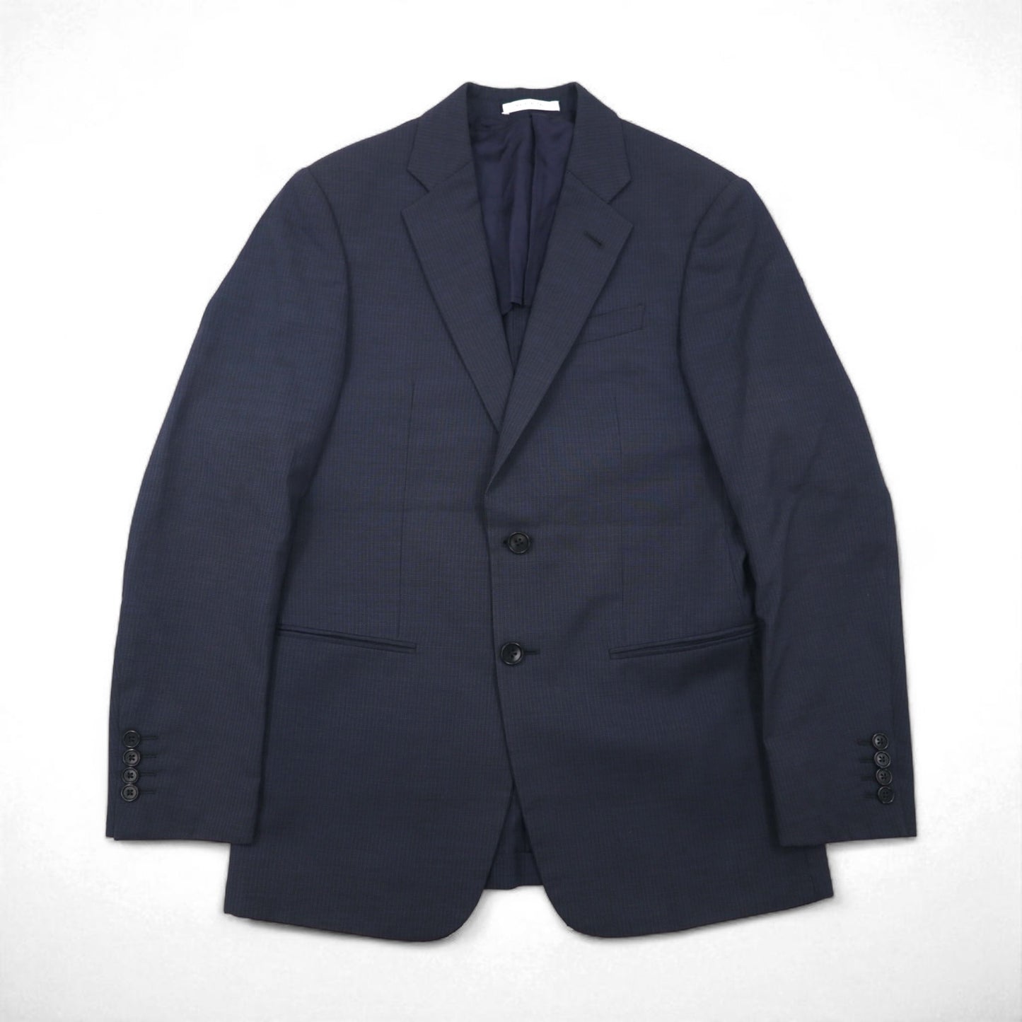 ARMANI COLLEZIONI Italian-made suit, size S, navy wool, GIORGIO