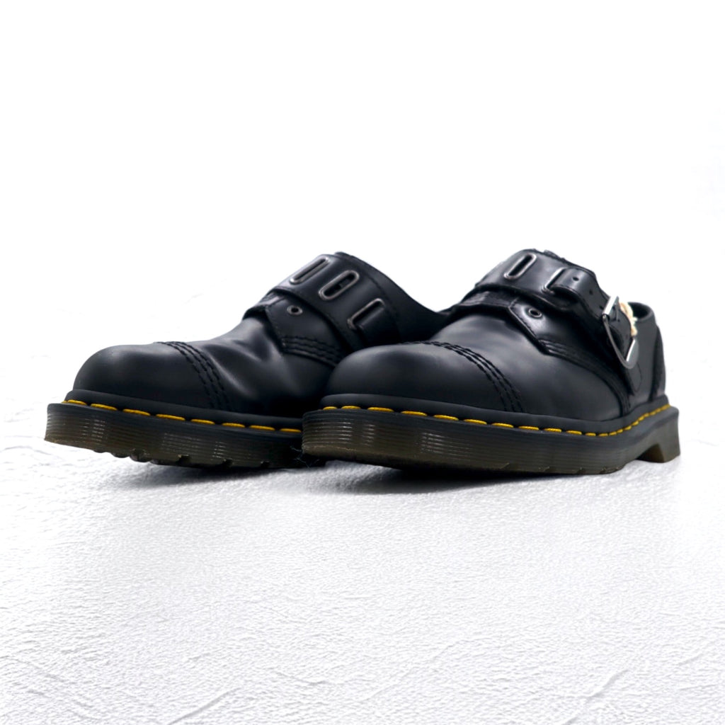 Dr. Martens belt dress shoes 26cm black smooth leather QUYNN LOW BUCKLE LEATHER SHOES 25603001