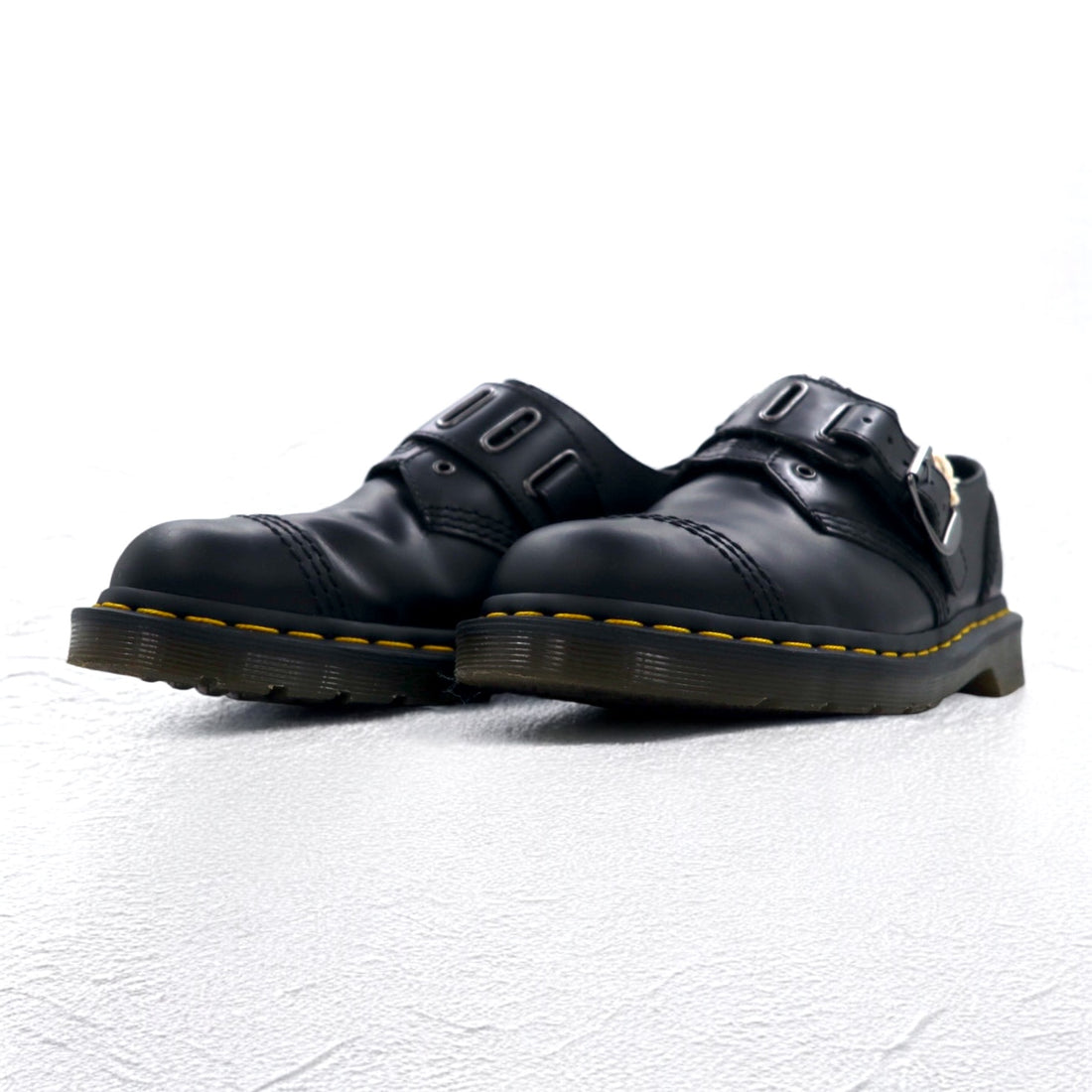 Dr. Martens belt dress shoes 26cm black smooth leather QUYNN LOW BUCKLE LEATHER SHOES 25603001