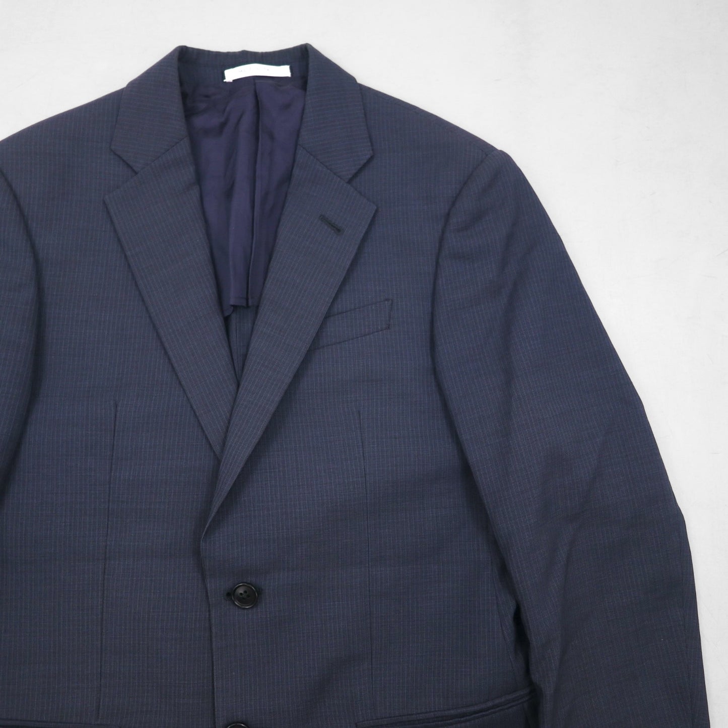 ARMANI COLLEZIONI Italian-made suit, size S, navy wool, GIORGIO