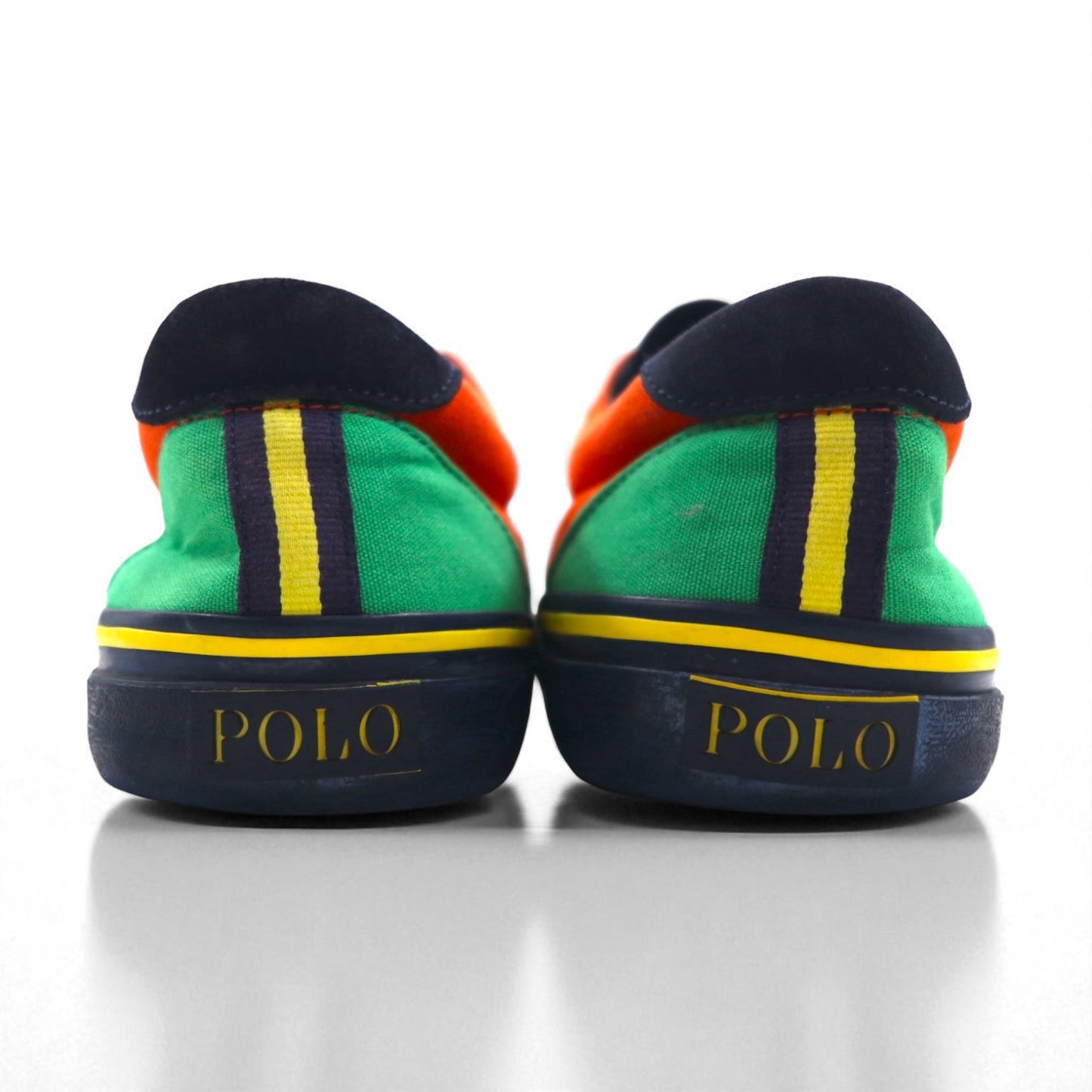 POLO RALPH LAUREN ソートン THORTON Ⅲ-NE キャンバス スニーカー 27cm マルチカラー ロゴワッペン 01087