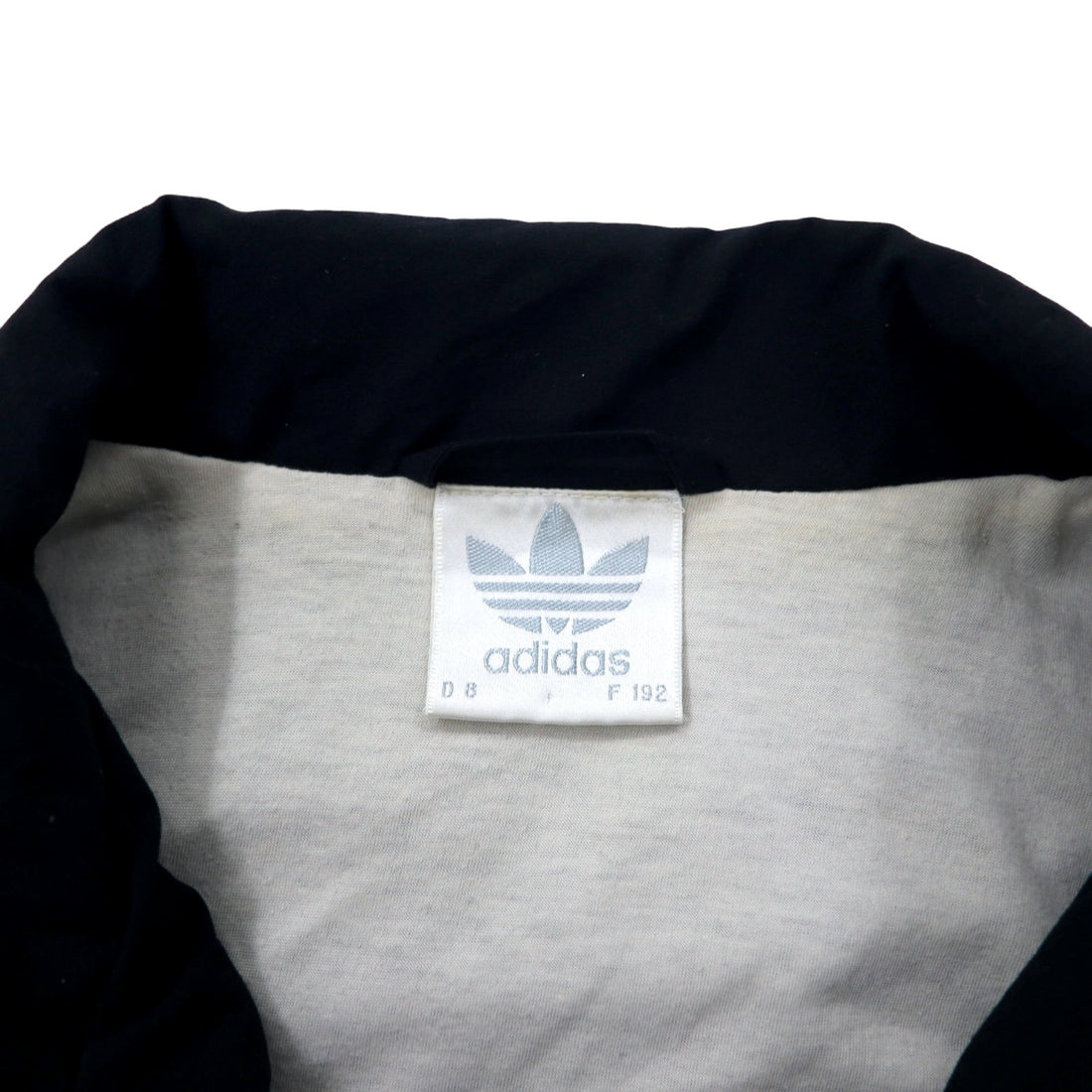 adidas 90年代 トラックジャケット ジャージ L ブラック ポリエステル トレフォイルロゴ 銀タグ