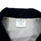 adidas 90年代 トラックジャケット ジャージ L ブラック ポリエステル トレフォイルロゴ 銀タグ