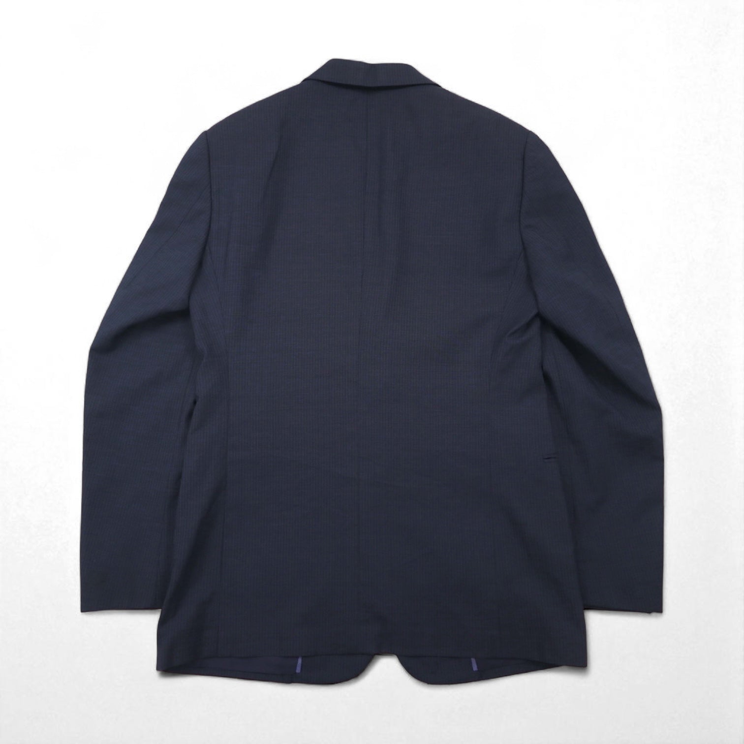 ARMANI COLLEZIONI Italian-made suit, size S, navy wool, GIORGIO