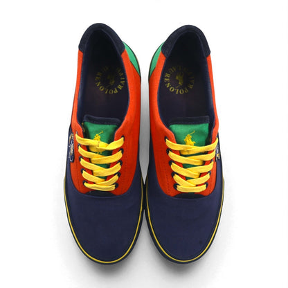 POLO RALPH LAUREN ソートン THORTON Ⅲ-NE キャンバス スニーカー 27cm マルチカラー ロゴワッペン 01087