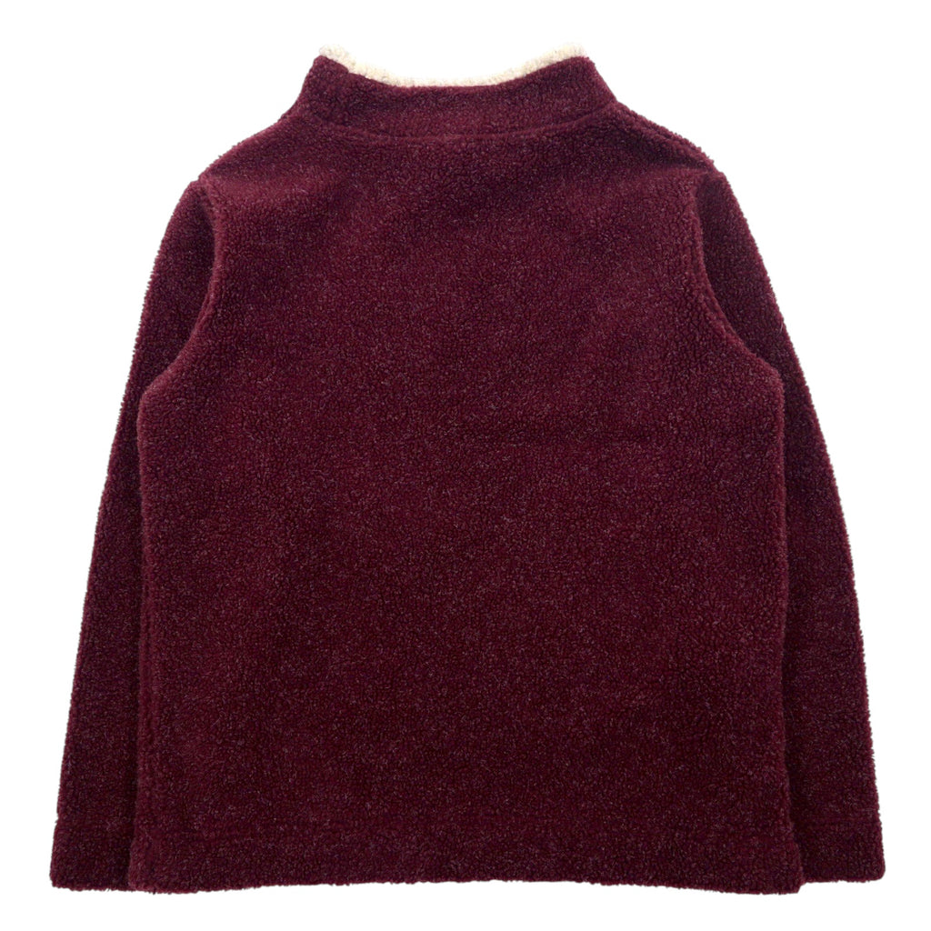 Cabela's High Neck Boa Fleece Pullover, Medium, Bordeaux, Polyester, Acrylic