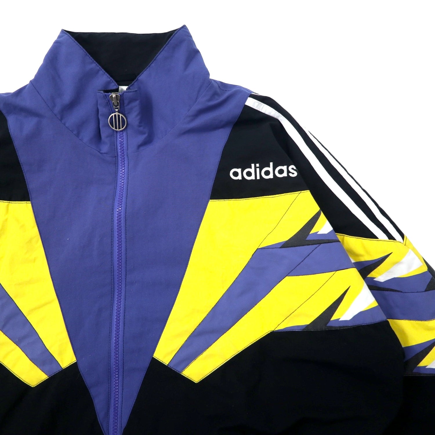 adidas 90年代 トラックジャケット ジャージ L ブラック ポリエステル トレフォイルロゴ 銀タグ – 日本然リトテ