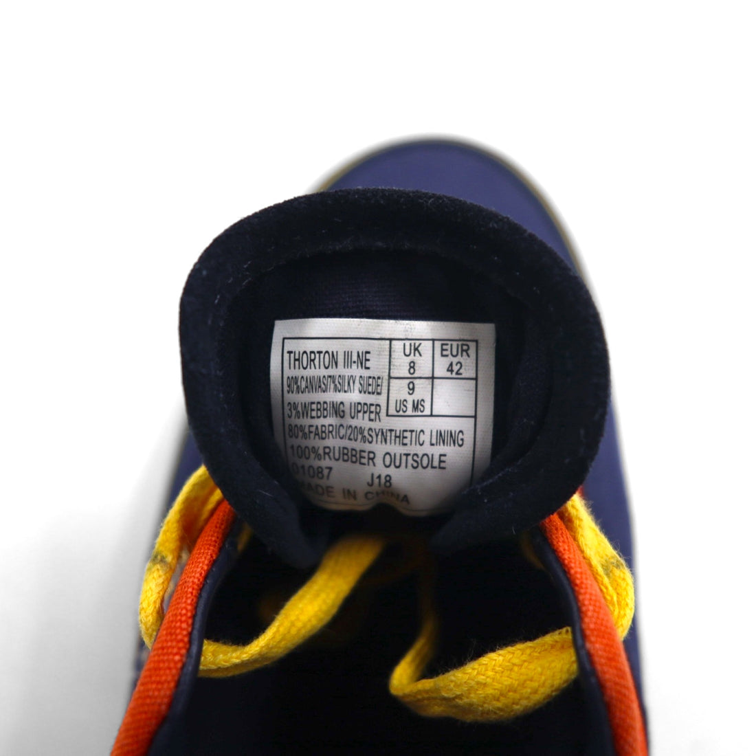 POLO RALPH LAUREN ソートン THORTON Ⅲ-NE キャンバス スニーカー 27cm マルチカラー ロゴワッペン 01087