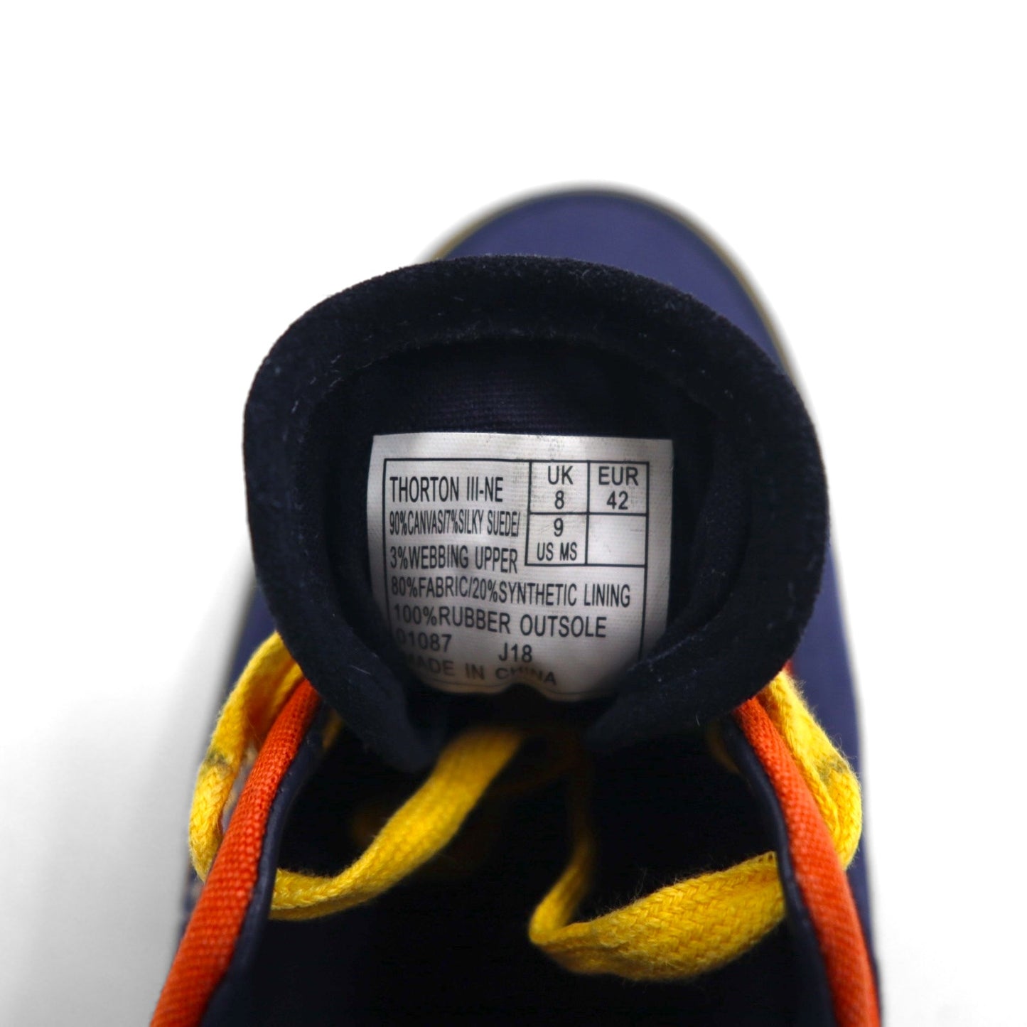 POLO RALPH LAUREN ソートン THORTON Ⅲ-NE キャンバス スニーカー 27cm マルチカラー ロゴワッペン 01087