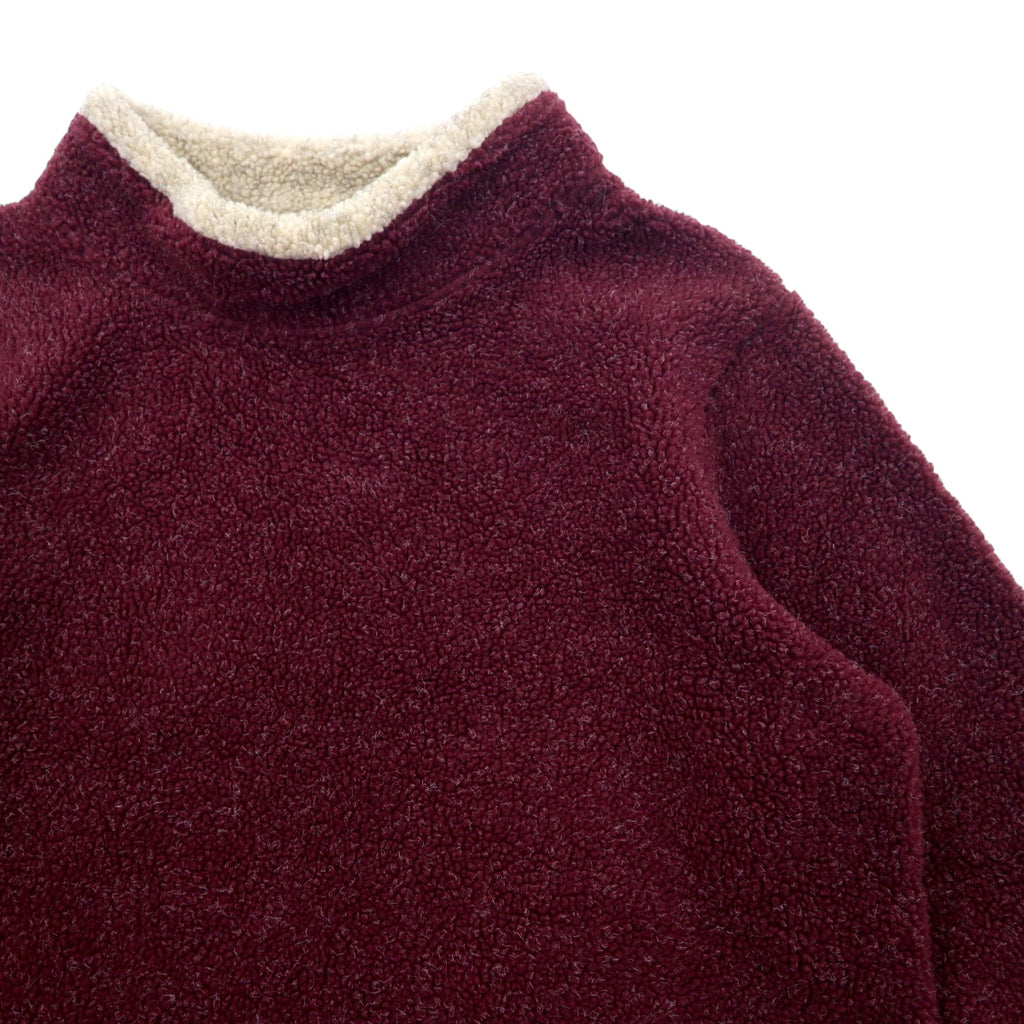 Cabela's High Neck Boa Fleece Pullover, Medium, Bordeaux, Polyester, Acrylic