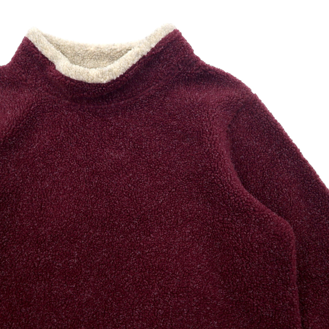 Cabela's High Neck Boa Fleece Pullover, Medium, Bordeaux, Polyester, Acrylic