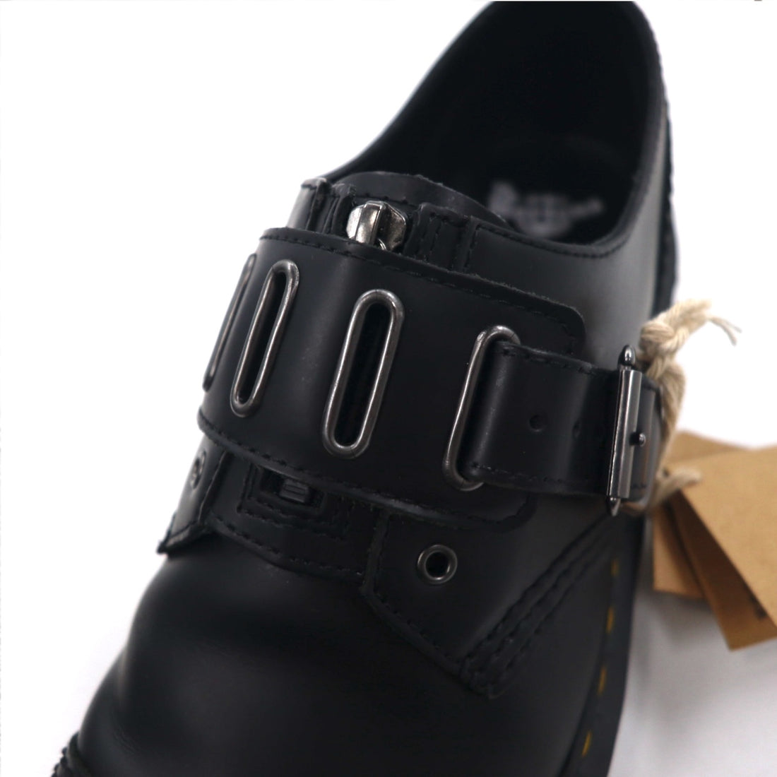 Dr. Martens belt dress shoes 26cm black smooth leather QUYNN LOW BUCKLE LEATHER SHOES 25603001
