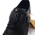 Dr. Martens belt dress shoes 26cm black smooth leather QUYNN LOW BUCKLE LEATHER SHOES 25603001