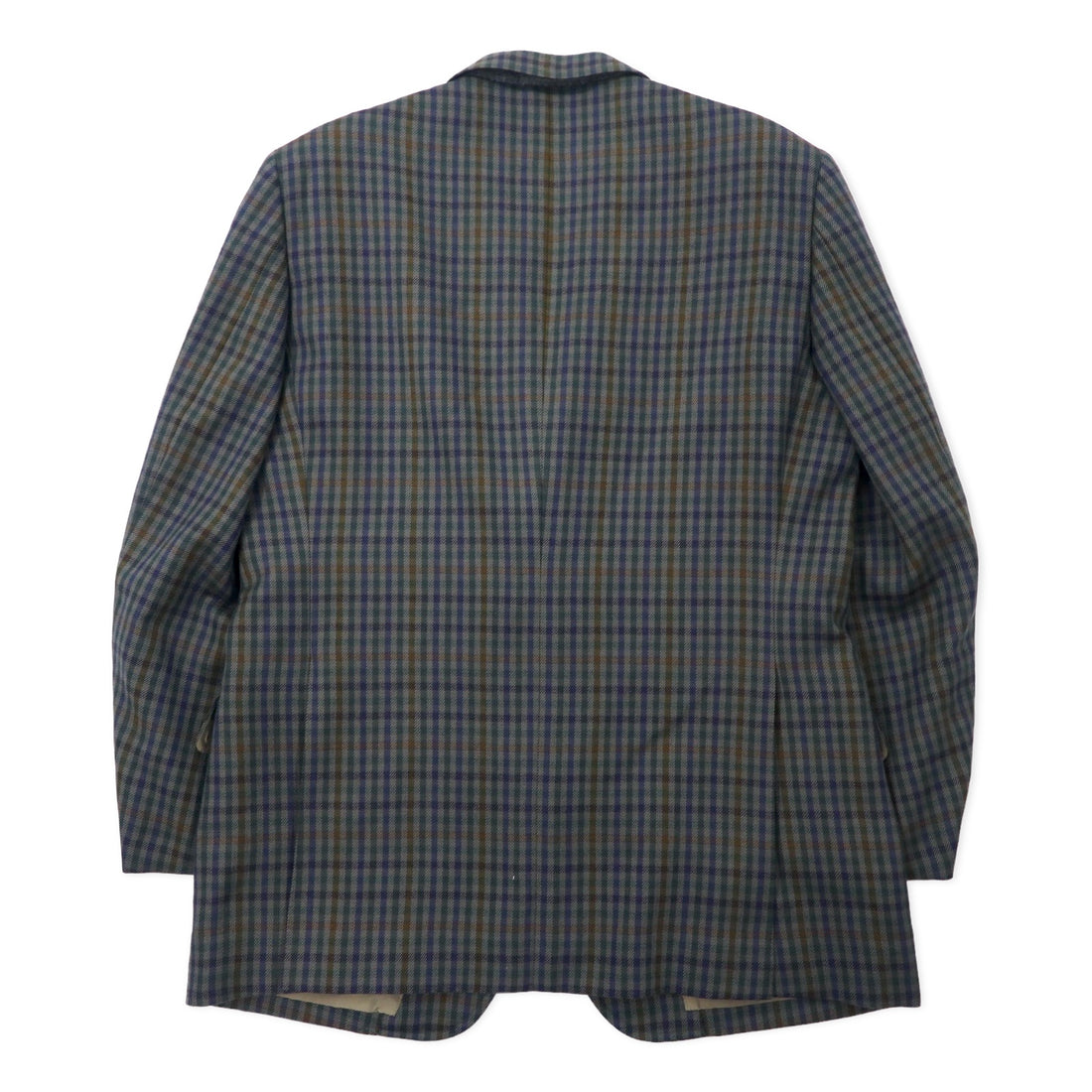 Burberrys Old 2B Tailored Jacket 98-88-175 AB6 Brown Check Wool Made in Japan