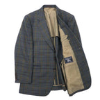 Burberrys Old 2B Tailored Jacket 98-88-175 AB6 Brown Check Wool Made in Japan