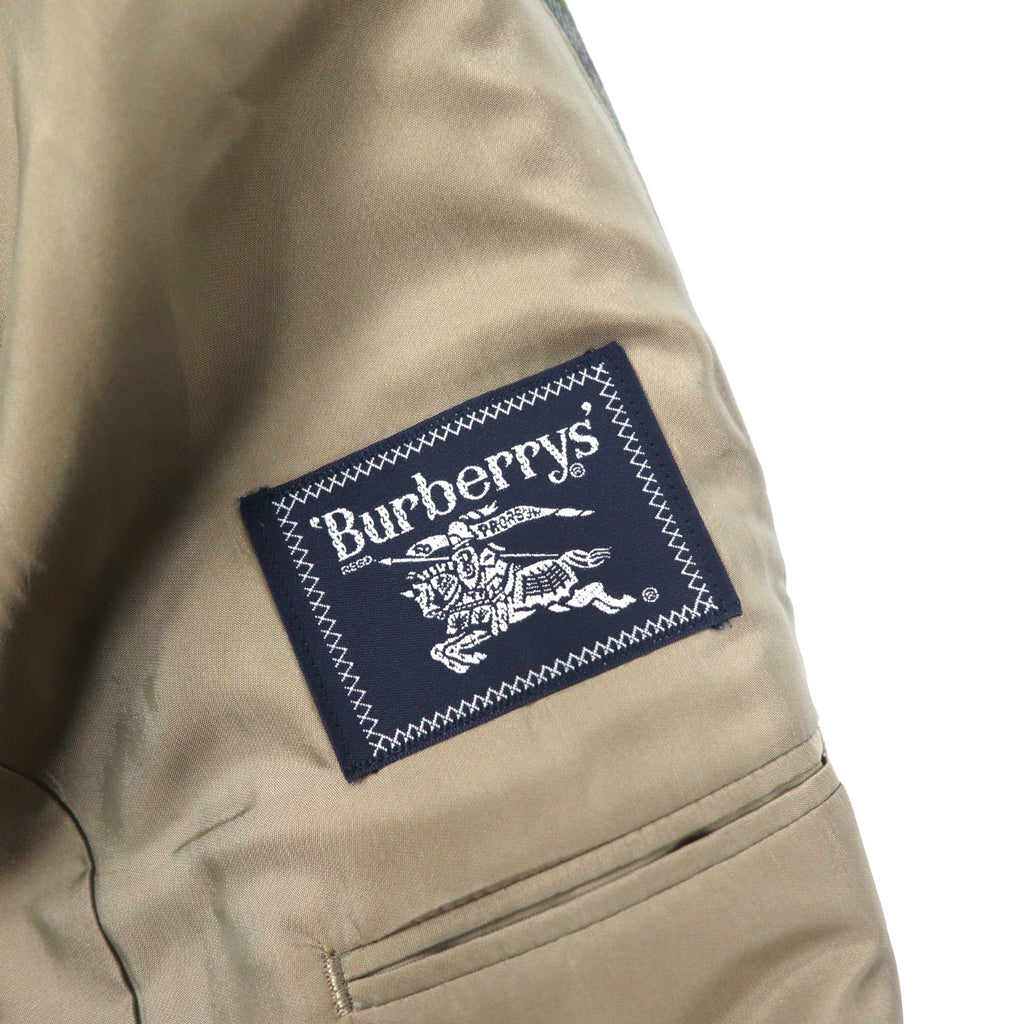 Burberrys Old 2B Tailored Jacket 98-88-175 AB6 Brown Check Wool Made in Japan