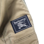 Burberrys Old 2B Tailored Jacket 98-88-175 AB6 Brown Check Wool Made in Japan