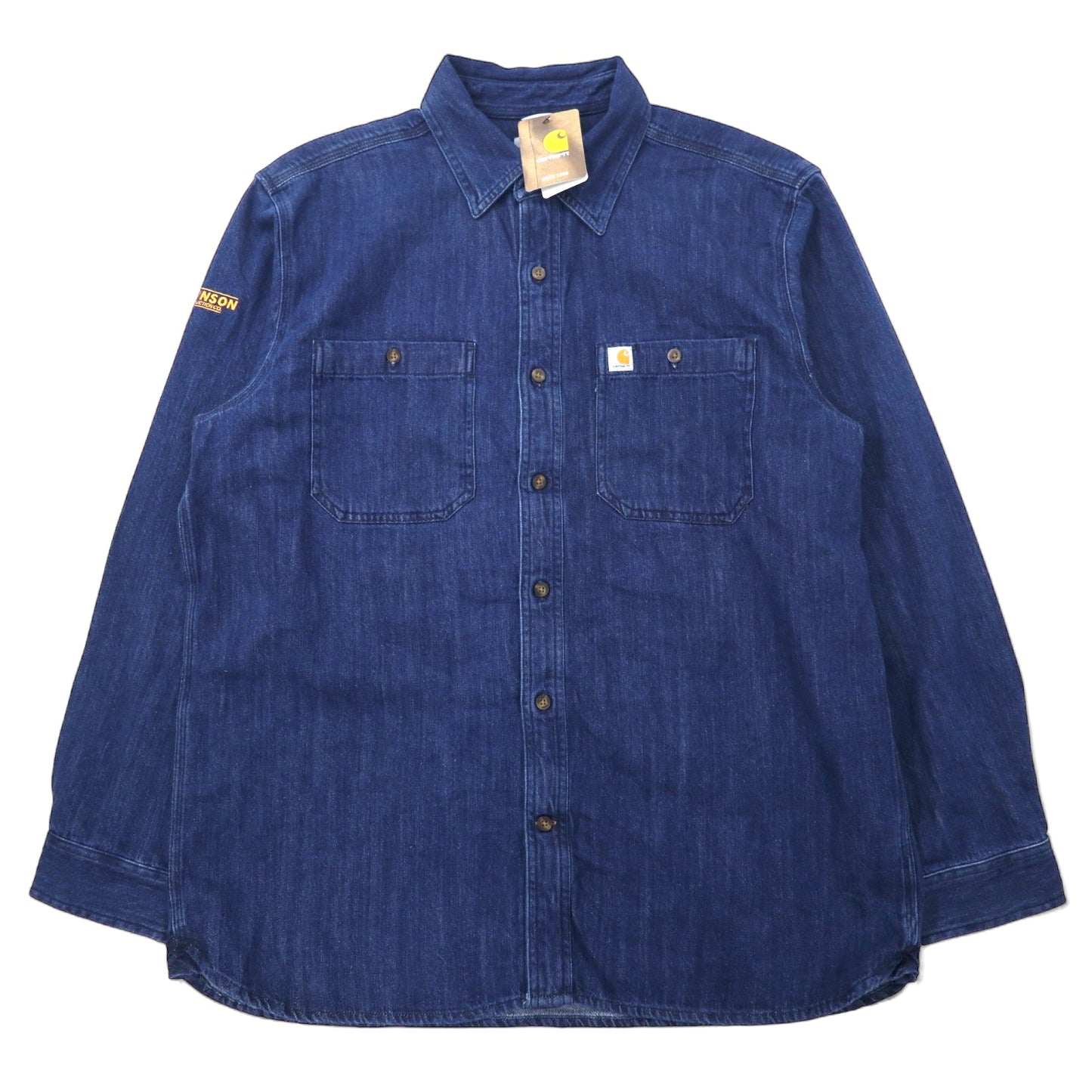 carhartt デニム ワークシャツ L ブルー インディゴ 104145 未使用品