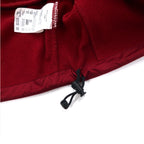 NIKE GOLF Half-Zip Track Jacket Jersey L Red Fleece Liner THERMA FIT Swoosh Logo