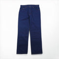 Levi's 80s USA Made 509 Denim Jeans, Size L, Indigo, 40509-0215, Orange Tab, Dark Navy, Zipper Fly, Leather Patch