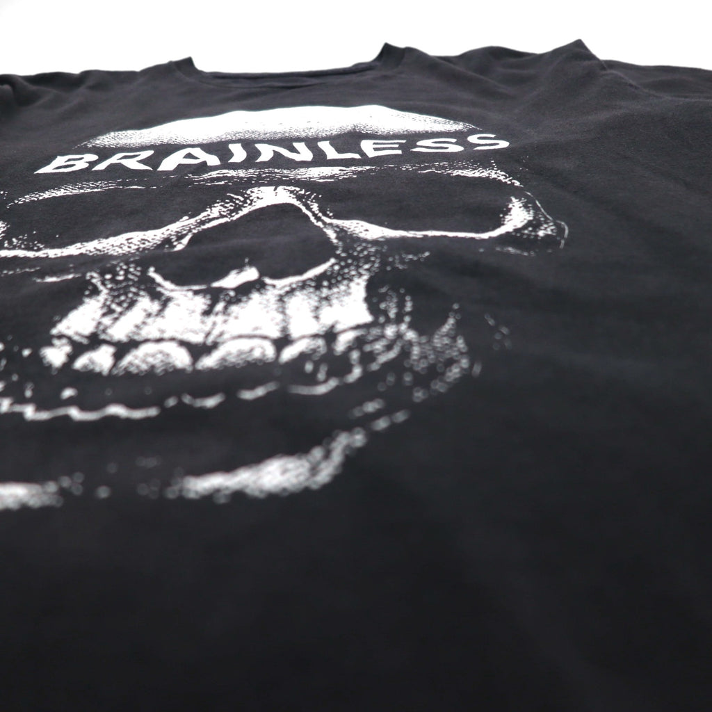EMINEM エミネム BRAINLESS ヒップホップ Tシャツ L ブラック コットン スカル メキシコ製