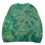 Polo by Ralph Lauren 90s USA made tie-dye sweatshirt XL green cotton stars and stripes POLO SPORT embroidery