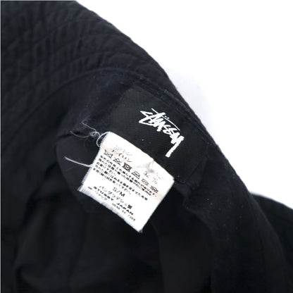 Stussy Ripstop Boonie Hat Nyco Ripstop Boonie Hat Bucket Hat S/M Black Nylon Stock Logo Embroidered