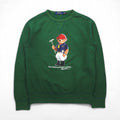 Polo Ralph Lauren Polo Bear V-neck sweatshirt, size S, green.