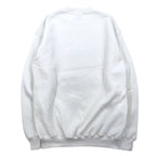 Made in USA 90s TULTEX Animal Print Sweatshirt M White Cotton NORTH AMERICAN Wolf Timberwolf