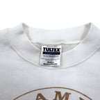 Made in USA 90s TULTEX Animal Print Sweatshirt M White Cotton NORTH AMERICAN Wolf Timberwolf