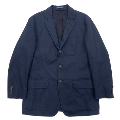 日本然リトテ-古着オンライン-Polo by Ralph Lauren 3B テーラードジャケット L ネイビー コットン-Polo by Ralph Lauren 3B Tailored Jacket L Navy Cotton