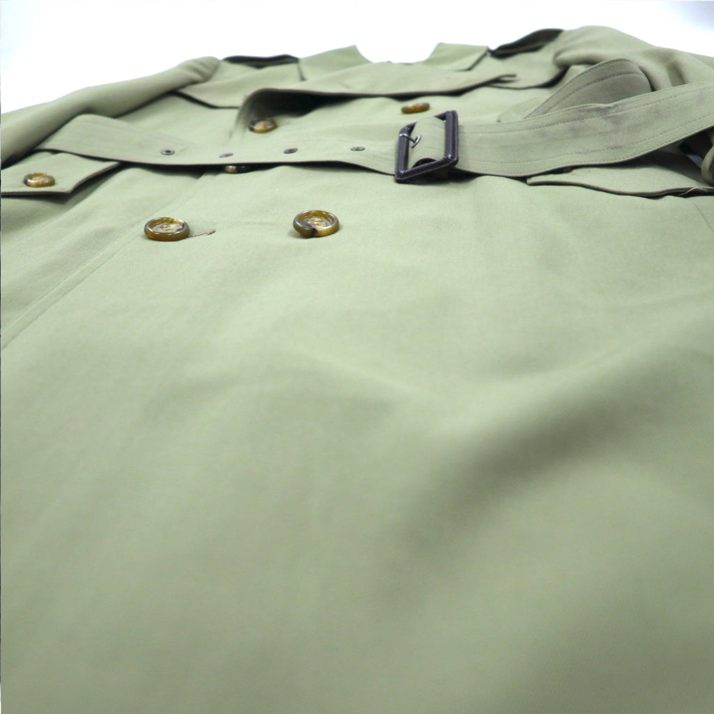 Vintage 80s Japan Made Trench Coat SANYO (BLUE FLAG) 80s Double Breasted Trench Coat M Belted Made in Japan