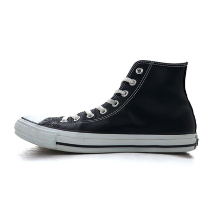 CONVERSE レザー オールスターハイ LEATHER ALL STAR HI ハイカット スニーカー 27.5cm ブラック 1B908