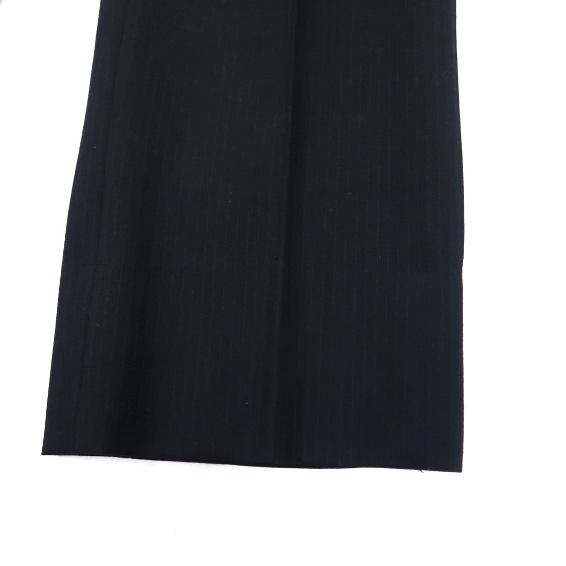 BURBERRY BLACK LABEL 3B Suit Set Up 42R Black Stripe Wool SUPER 100's Sheepskin Made in Japan
