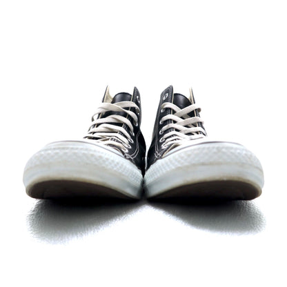 CONVERSE レザー オールスターハイ LEATHER ALL STAR HI ハイカット スニーカー 27.5cm ブラック 1B908