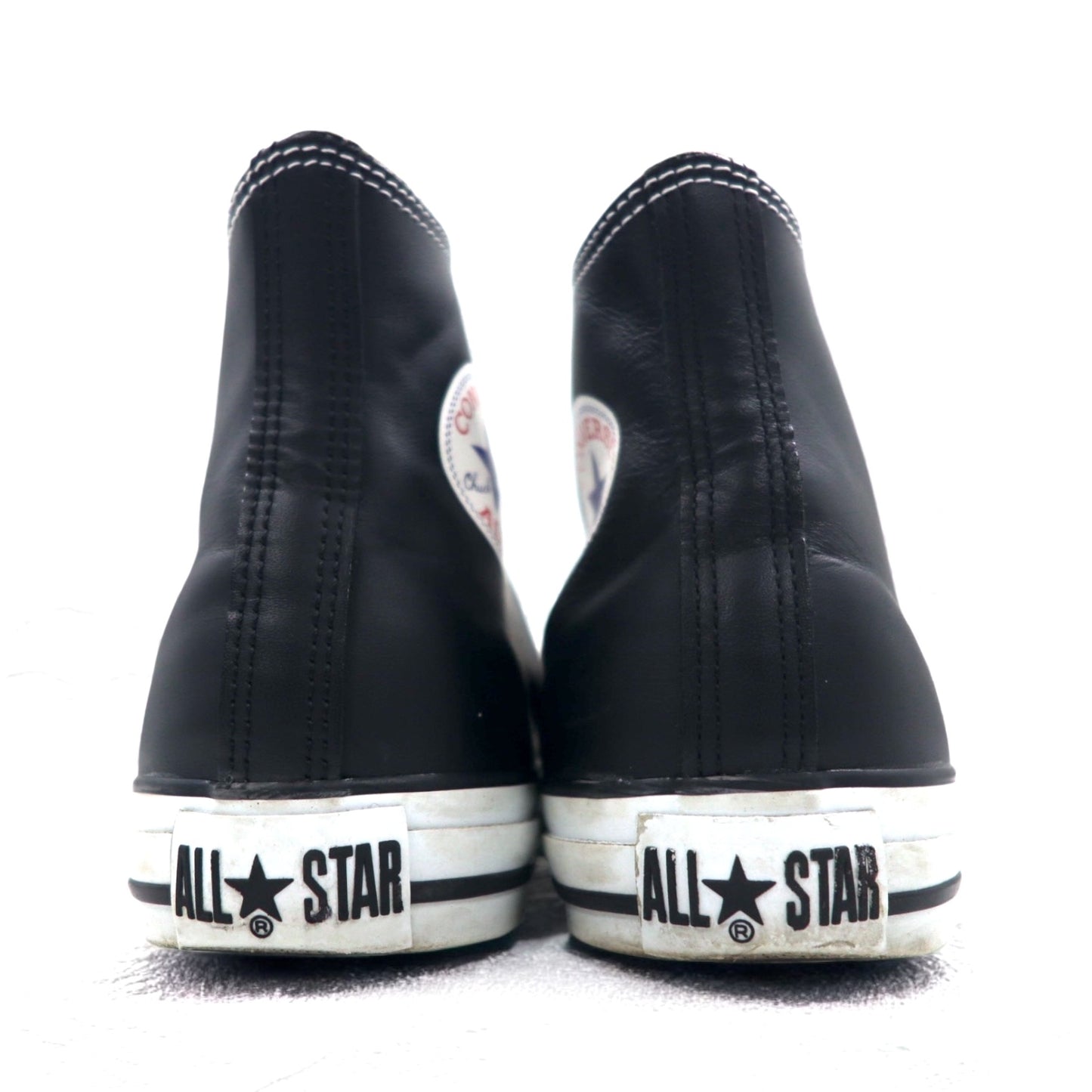 CONVERSE レザー オールスターハイ LEATHER ALL STAR HI ハイカット スニーカー 27.5cm ブラック 1B908