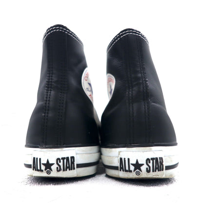 CONVERSE レザー オールスターハイ LEATHER ALL STAR HI ハイカット スニーカー 27.5cm ブラック 1B908