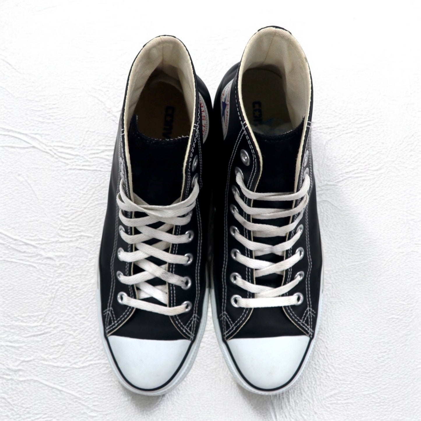 CONVERSE レザー オールスターハイ LEATHER ALL STAR HI ハイカット スニーカー 27.5cm ブラック 1B908