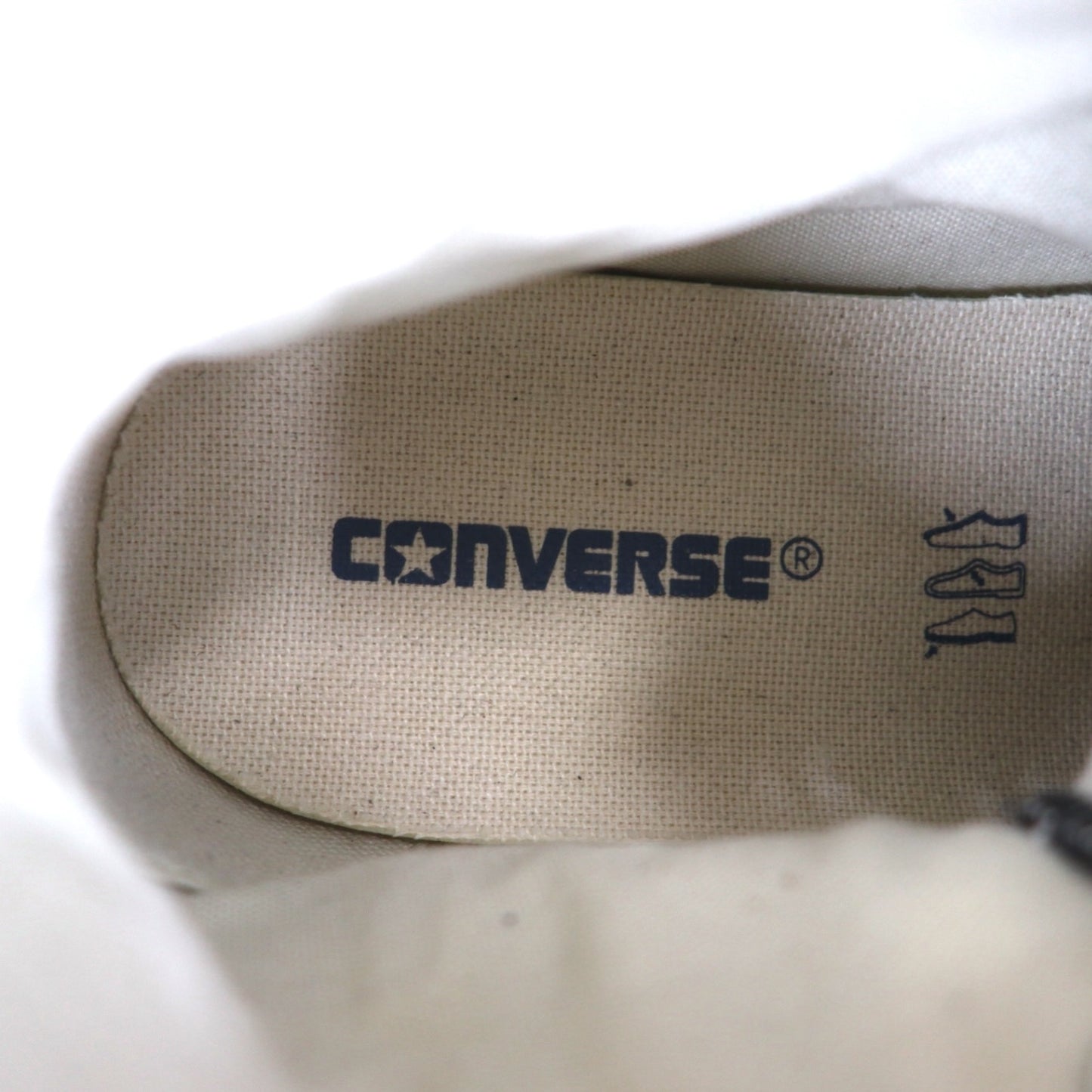 CONVERSE レザー オールスターハイ LEATHER ALL STAR HI ハイカット スニーカー 27.5cm ブラック 1B908