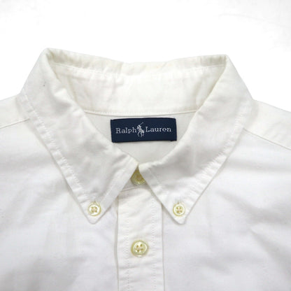 Ralph Lauren 90年代 ビッグポニー オックスフォード ボタンダウン シャツ M ホワイト コットン ナンバリング
