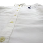Ralph Lauren 90s Big Pony Oxford Button-Down Shirt, Size M, White Cotton, Numbered