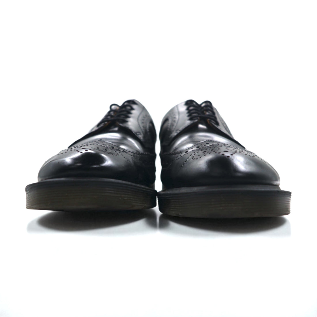 Dr. Martens Wingtip Full Brogue Dress Shoes 27cm Black Leather 3989